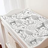 Carousel Designs Gray Woodland Animals Changing Pad Cover by Carousel Designs