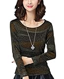 Heaven Days（ヘブンデイズ） ニット プルオーバー セーター ラウンドネック ラメ入り レディース 1710M0423