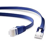 エレコム(ELECOM) LANケーブル CAT6A 20m ツメが折れない 爪折れ防止コネクタ cat6a準拠 スーパーフラット ブルーメタリック LD-GFAT/BM200