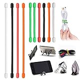 10Pcs 3 Inch And 6 Inch Reusable Rubber Twist Gear Tie Kit