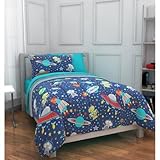 Mainstays Kids Outer Space Bed in a Bag Bedding Set, FULL [並行輸入品]