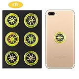電磁波遮断ステッカー 電磁波防止シート スマートフォン 携帯電話 Iphone 電子レンジ PC無線LAN 電子機器 妊婦 赤ちゃん 電磁過敏症適用する（6枚入）