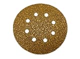 Sungold Abrasives 29503 5-Inch by 8 Hole 40 Grit HeavyWeight Paper Premium F-Weight Paper Hook and L