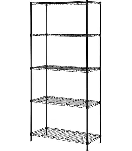 スチールラック　メタルラック　ブラック　ラック　5段　収納棚　幅120cm Amazon｜スチールラック メタルラック 幅120cm 5段 ホワイト 幅約120