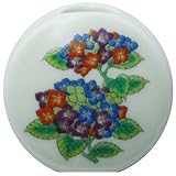マグネット付一輪差 有田焼 あじさい (φ4.5×2.5cm)