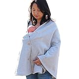 ママポンチョ ママコート 抱っこ紐ケープ 抱っこ おんぶ mtk-c (パールグレー)