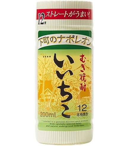 Amazon.co.jp: 麦焼酎 博多の華 12度 カップ 200ml × 1ケース / 30本