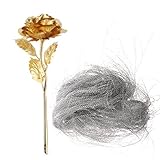 monkeyjackボックスフィラーマテリアル、プラスチックローズのギフト/バレンタインの日+パープルボックス