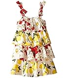 [ドルチェアンドガッバーナ] Dolce & Gabbana レディース Margherita Ruffle Dress (Toddler/Little Kids) ドレス White Print 6