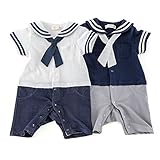 Lily ivory (リリー アイボリー ) 半袖グレコ (70～80cm) キムラタンの子供服 (71616-181b) ネイビーブルー 70