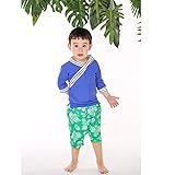 BABY ONE™ （ベビーワン） ショートパンツ 　サーフパンツ 海パン 子供用 こども ジュニア 男児 男子 90cm 100cm 110cm 120cm 130cm (110cm, B.葉)