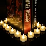 frestree Flameless LEDティーライトキャンドル、電池式Tealights Romatic Electric Candleフェイクタトゥーウェディング誕生日パーティーデコレーション用