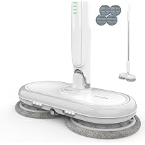 Amazon.co.jp: 電動 モップパッド 4枚 グリーン 回転 モップ