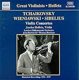 チャイコフスキー/ヴィエニャフスキ/シベリウス:ヴァイオリン協奏曲 (ハイフェッツ/ロンドン・フィル/バルビローリ/ビーチャム) (1935-1937)