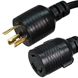 NEMA L5-20P - L5-30R プラグアダプター - 1フィート 20A/125V 12AWG - IBX-6381-01M
