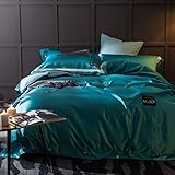 LEDMLSH キルトカバーベッドカバーセット抱き枕カバースーパーキングとクイーンブルーグリーン ( サイズ さいず : King )
