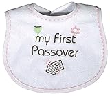 Raindrops Embroidered Bib, My First Passover, Pink by Raindrops