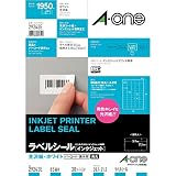 エーワン ラベルシール 光沢紙 インクジェット 65面 30シート 29243タイプ