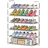 Rara Life シューズラック 靴棚 玄関収納 下駄箱 靴箱 靴入れ 3段 4段 5段 6段 7段 (6段)