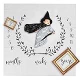 oenbopo ベビー毛布 新生児 写真撮影 小道具 柔らかい 敷物 コットン 可愛い　5パタン可選択　 (05)