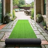 RsBarter 人工芝 1mx5m ロールタイプ 毛足10mm 防草シート一体型 人工芝生 マット 屋外/室内/ベランダ適用 人口芝 耐用年数3-5年 防カビ 耐火 遮光 透水タイプ 芝刈り不要 芝生シート ラッシュグリーン (1X5m)