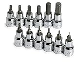 Sk 19722 - 12 Piece 3/8-Inch Drive Fractional Hex Bits [並行輸入品]
