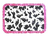 Patricia Ann Designs Hot Pink Swirl Stroller Blanket, Cow by Patricia Ann Designs