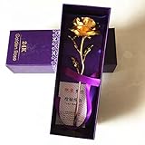 NUOLUX 24 Kゴールド箔ローズ花、母の日ギフト、バレンタイン記念日ギフトギフト