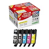 ジットキヤノン（CANON）BCI-331+330/5MP リサイクルインク 日本製 JIT-NC3303315P