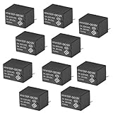 Fenteer DC12V 6ピン　ミニパワーリレー　10個