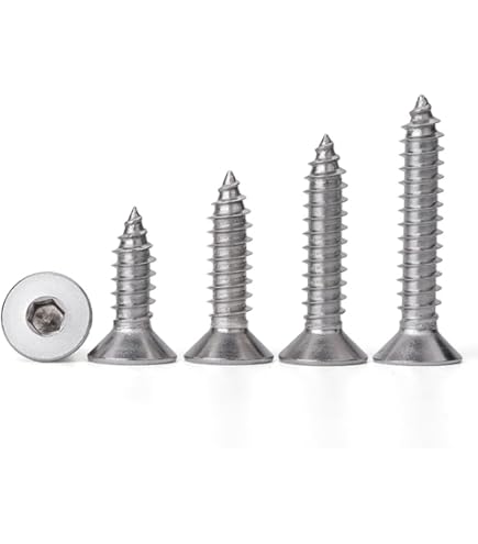 Amazon | 50本入 木ネジ 六角穴付 皿頭 M3 304ステンレス 木ねじ ビス