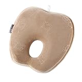 mittaGonG ベビー枕 赤ちゃん枕 ベビーピロー りんご型 絶壁防止枕 メモリーフォーム 薄コーヒー