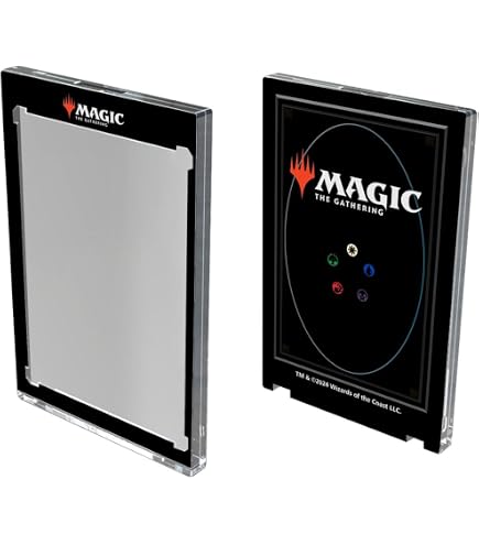 35pt One Touch Magnetic Card Holder - Rigid PVC, Standard Size - For Pokemon, One Piece, Dragon Ball Cards