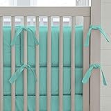 Carousel Designs Solid Teal Crib Bumper by Carousel Designs