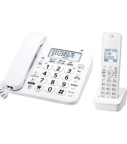 パナソニック コードレス電話機 VE-GD27DL-W