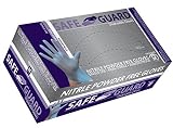 SAFEGUARD Nitrile Powder Free Gloves Blue Medium 1000 Count [並行輸入品]