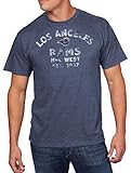 NFL LA Rams Men 's Return Yardageプログラム半袖ベーシックTシャツ、XL、海軍ヘザー