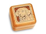 音楽ボックス2 1 / 2 " Square – Golden Retriever – Fur Elise