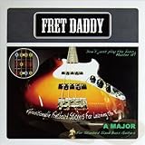 Fret Daddy スケール教則シール ベース用 メジャースケール (Aスケール)