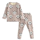 Alotpower寝間着綿パジャマTシャツパンツセットキッズ2 – 6歳 カラー: グレー