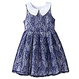 Pettigirl女の子袖なしワンピース 子供ドレス パーティー キッズドレス 子供服 140cm