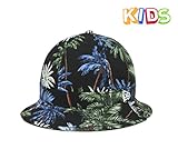 (ニューエラ)NEWERA キッズ エクスプローラー ハット パーム ツリー ブラック KIDS EXPLORER HAT PALM TREE BLACK (BK) #KD 6 5/8 (約53cm)