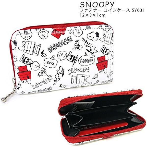 PEANUTS & Co. 　小銭入れ　コインケース SNOOPY ラウンドファスナー小銭入れ 小銭入れ コインケース