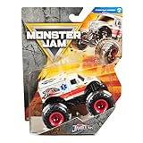 Monster Jam Jambulance ダイキャスト車両 1:64スケール ホワイト救急車 モンスタートラック おもちゃ 対象年齢3歳以上