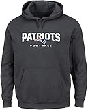 NFL新しいEngland PatriotsメンズOur Team長袖画面印刷フード付きフリースプルオーバー、XXL、チャコールヘザー
