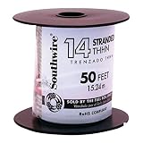 ワイヤ14 AWG thhn-strホワイト50 ft