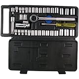 Shoptek 36907/02360 40-Piece 1/4 & 3_8 Drive Socket Set by Shoptek