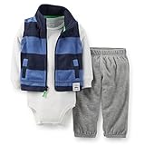 Carter's （カーターズ）マイクロフリース ベスト パンツ3点セット：3-Piece Microfleece Vest Set 18M 正規タグ保証