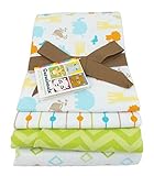 Garanimals 4-Pack Cotton Receiving Blankets, Green [並行輸入品]