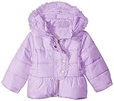 Pistachio Little Girls' Toddler Puffer Coat with Ruffle and Peplum Lilac 4T [並行輸入品]
